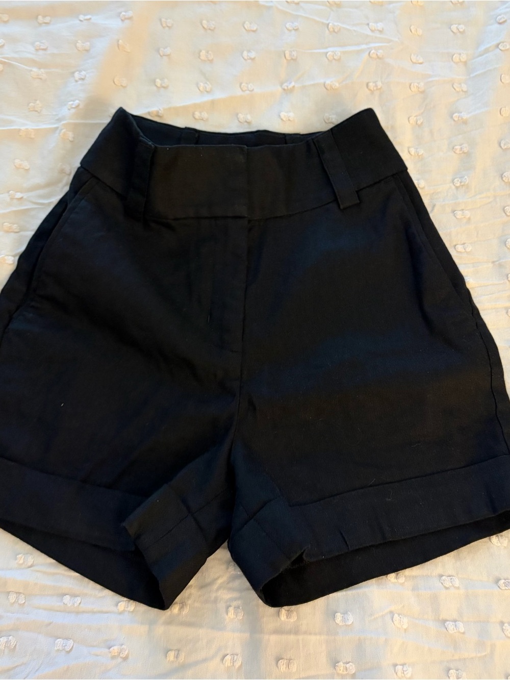 Express Women's High-Waist Black Tailored Shorts
